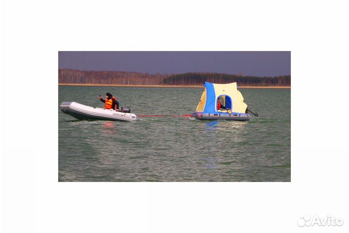 Надувной плот-палатка polar bird raft 260+слань