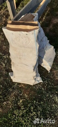 Дрова дубовые мешками