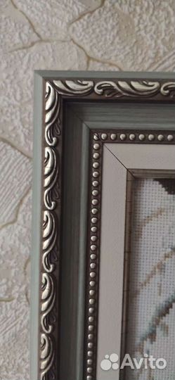 Вышивка крестом картина. Ручная работа