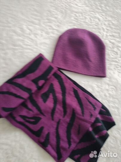 Комлект женский шарф и шапка