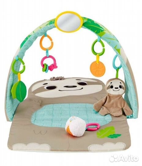 Развивающий коврик fisher price ленивец