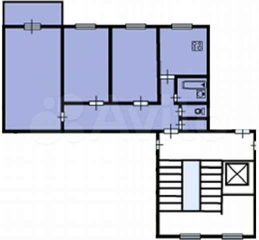 Планировка квартиры 504 серия 2-к квартира, 46 м², 3/10 эт. на продажу в Санкт-Петербурге Купить квартиру Авит