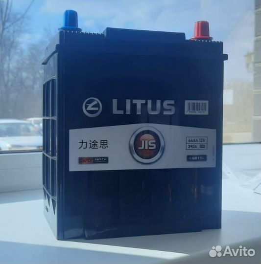 Аккумулятор litus JIS 44.0 390A 46B19L