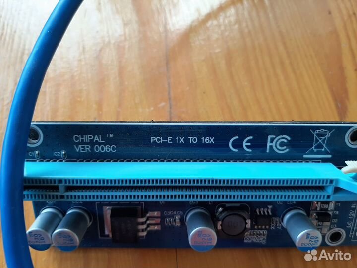 PCI-E Райзер 006C 6Pin Molex SATA / рейзер