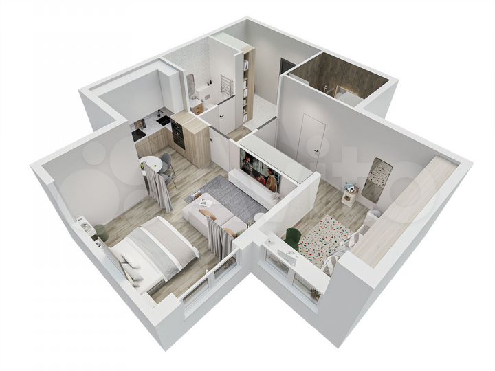 2-к. квартира, 55,8 м², 10/14 эт.