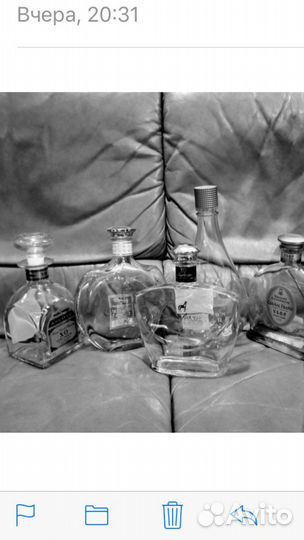 Бутылки из под элитного алкоголя