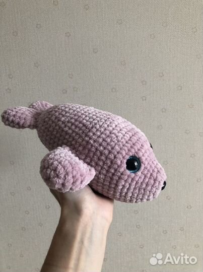 Вязаная игрушка тюлень