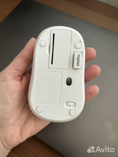Беспроводная мышь белая rapoo