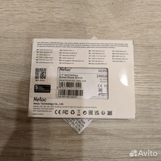 Новые SSD 240-256gb KingSpec / Netac / SP