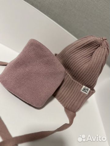 Детский комплект шапка+снуд