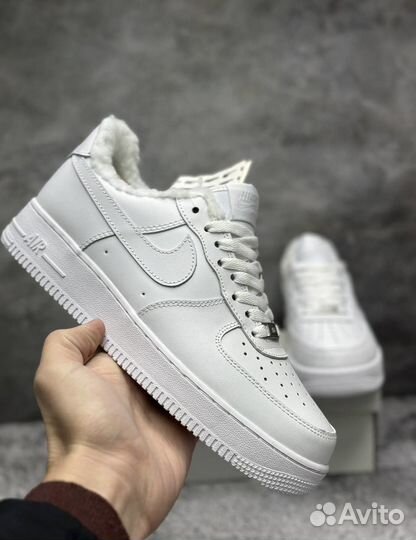 Nike Air Force 1 зимние с мехом
