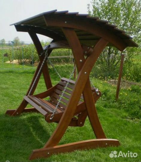 Качель из сосны для отдыха