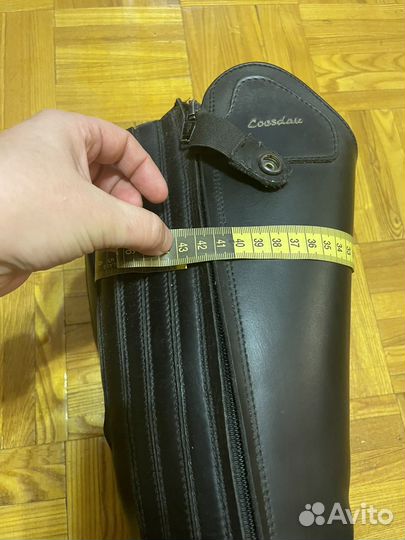 Сапоги для верховой езды, 38 р, на широкую икру