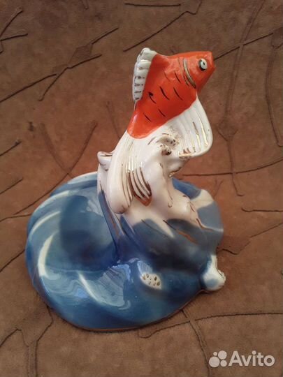 Графин для вина лфз и пепельница фарфор СССР