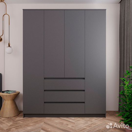 Шкаф 4х створчатый распашной Денвер (Св)