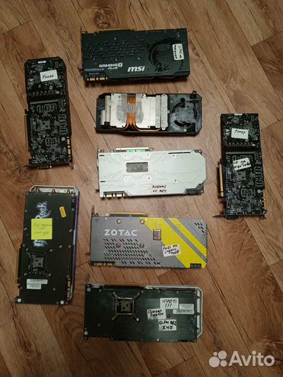 Неисправные видеокарты nvidia gtx 1070-1080