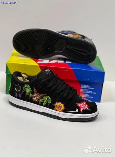 Кроссовки Nike NeckFace x Dunk Low Pro SB Black