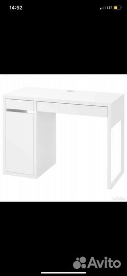 Письменный стол IKEA микке черный