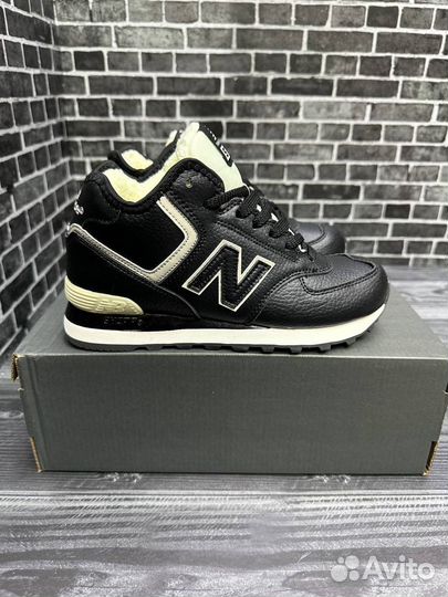 Кроссовки new balance 574 с мехом