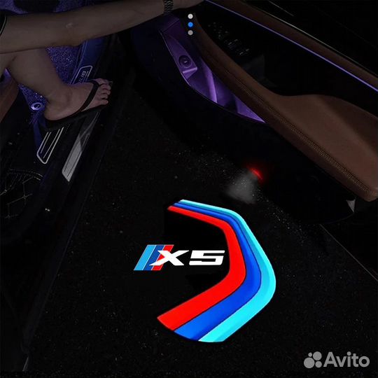 Подсветка дверей с логотипом BMW X5 E53, E70