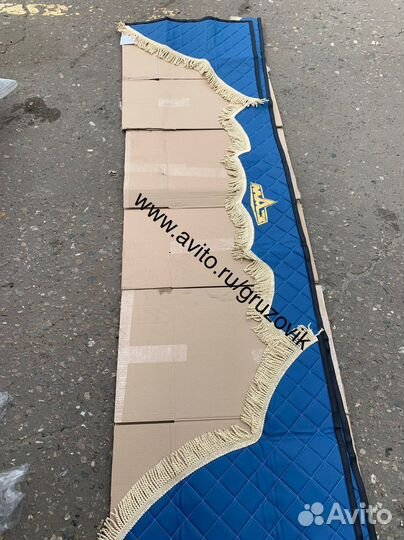 Ламбрекен двухсторонний + боковушка экокожа kamza