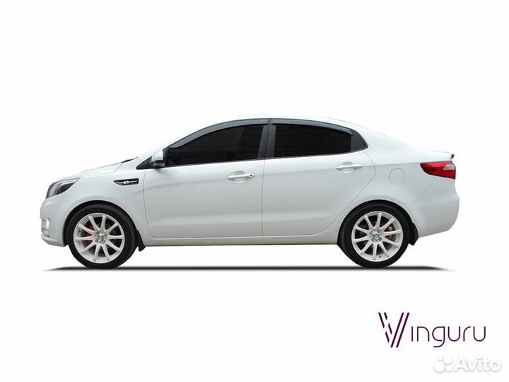 Дефлекторы окон Vinguru KIA Rio 2011-2015, 2015-20