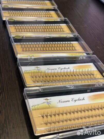 Накладные ресницы пучки