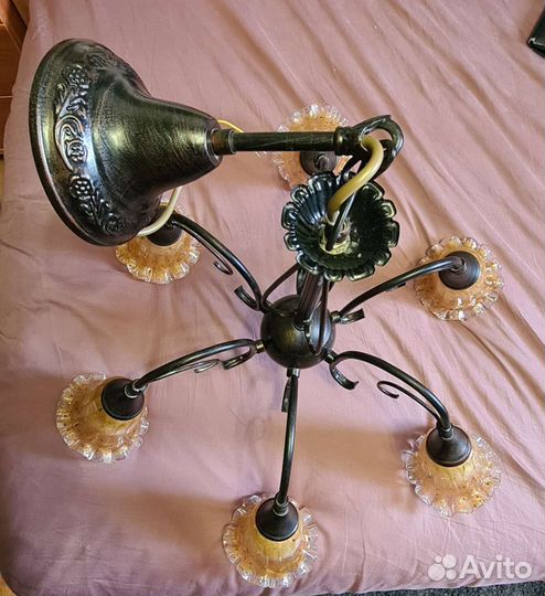 Люстра потолочная бу на крюк