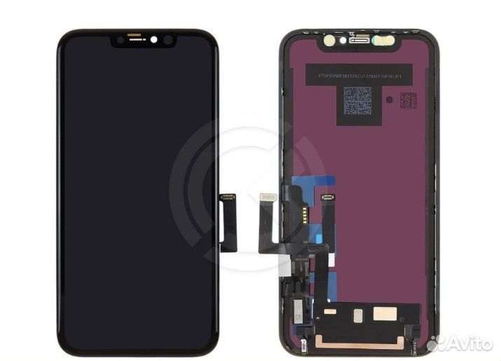 Дисплей для iPhone 11 + тачскрин черный с рамкой