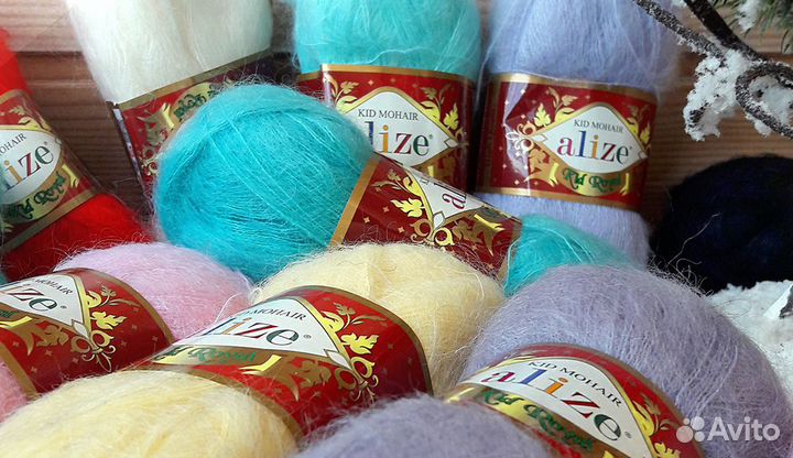 Пряжа для вязания Кид Роял мохер