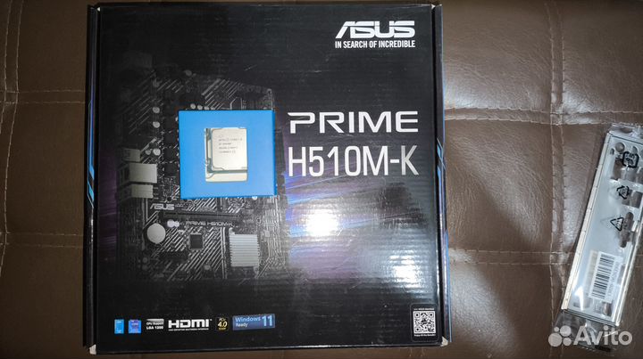 Комплект core i5 10400f+матплата Asus prime h510m
