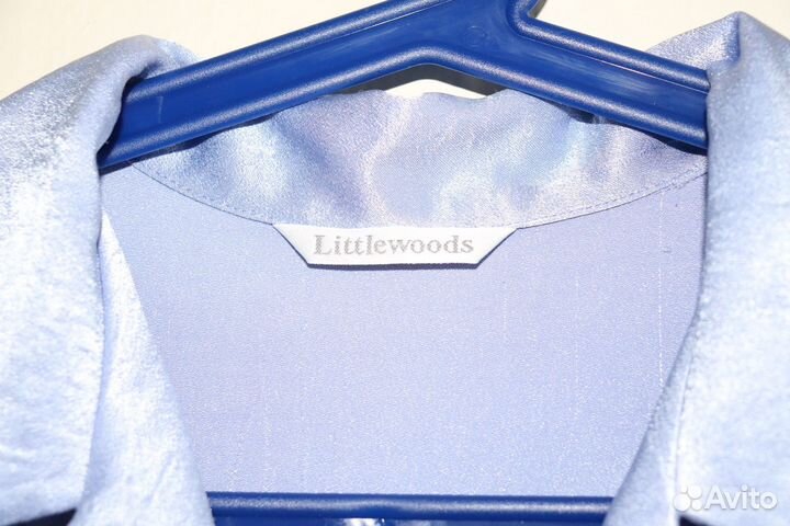 Винтажная шелковая рубашка Littlewoods