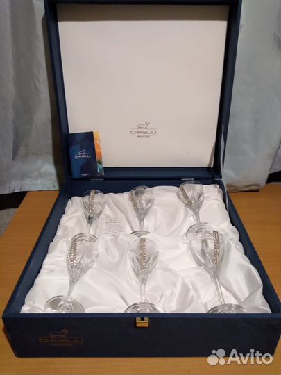 Набор из 6 бокалов для вина Регина Сваровски