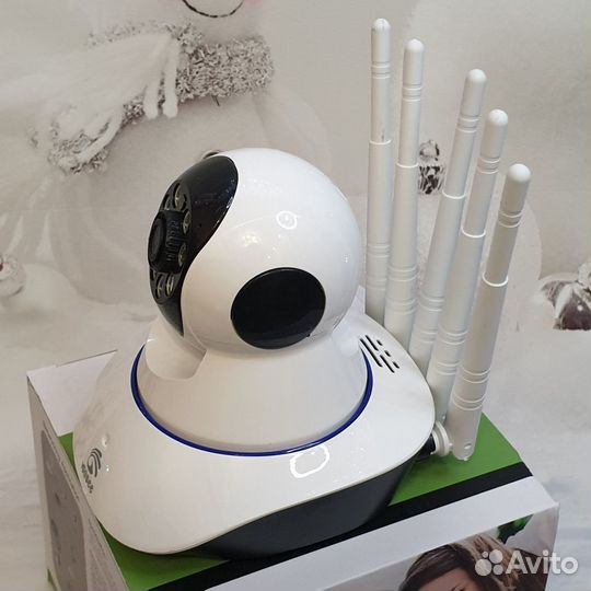 Беспроводная поворотная WiFi видеокамера 2 Мп