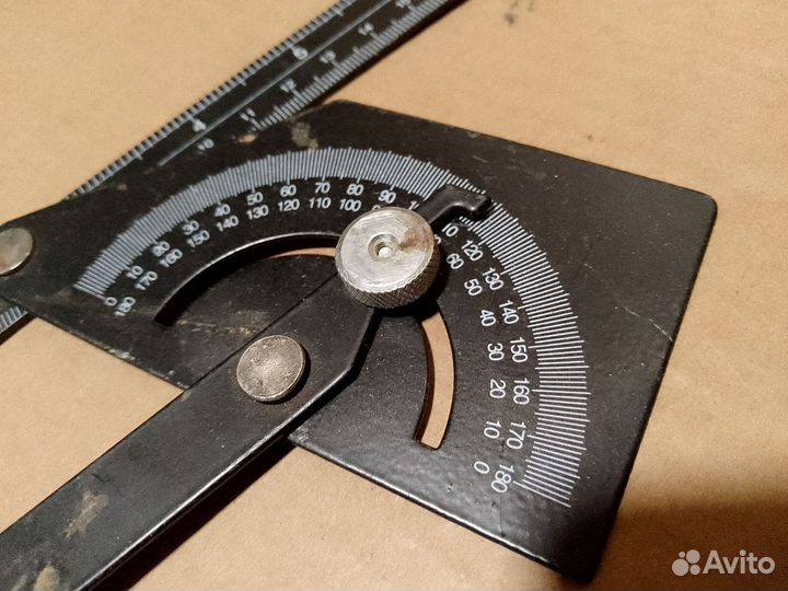 Линейка-угломер СССР