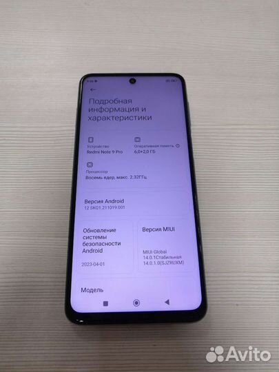 Redmi note 9 pro 6/128