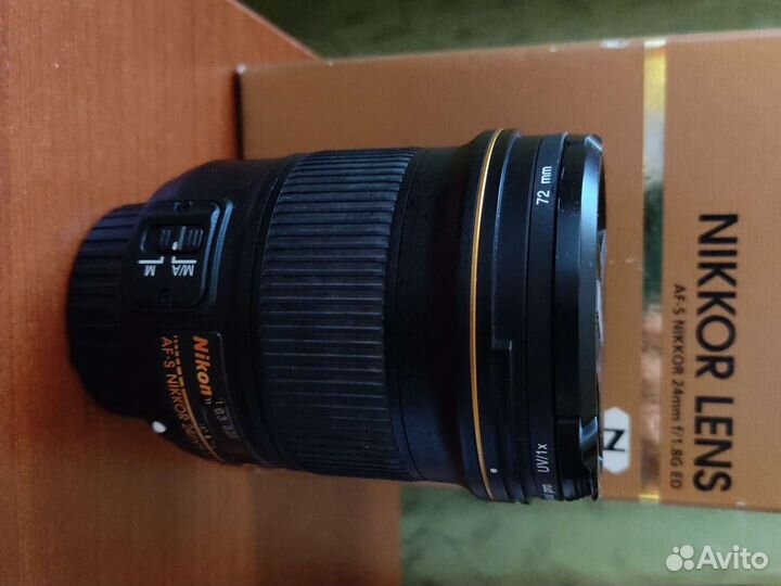 Объектив nikkor AF-S 24mm f/1.8G ED