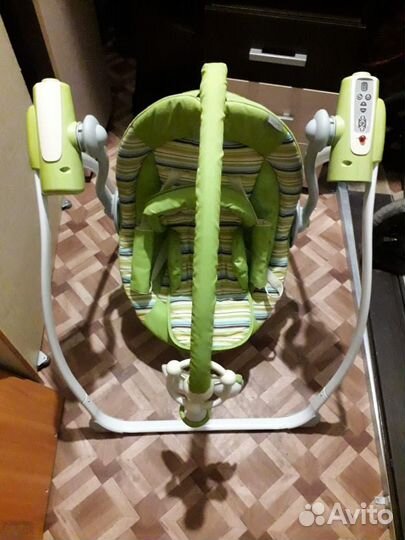 Качели шезлонг Jetem+ванночка новая качественная