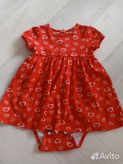 Платье боди для девочки 86