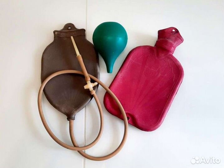 Клизма эсмарха, грелка, клизма груша пакетом