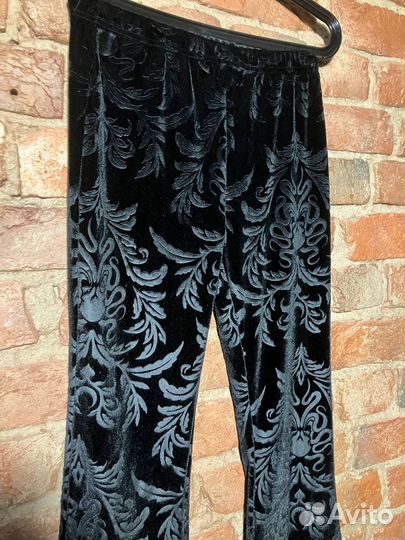 Вельветовые брюки клеш y2k