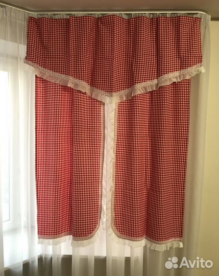 Шторы на кухню новые