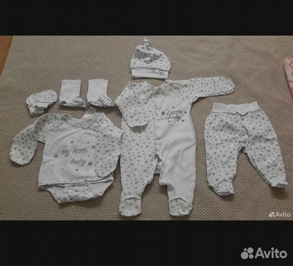 Комплект на выписку, набор одежды, пеленка кокон