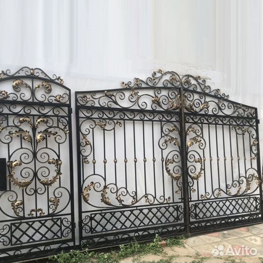 Ворота кованные распашные. откатные