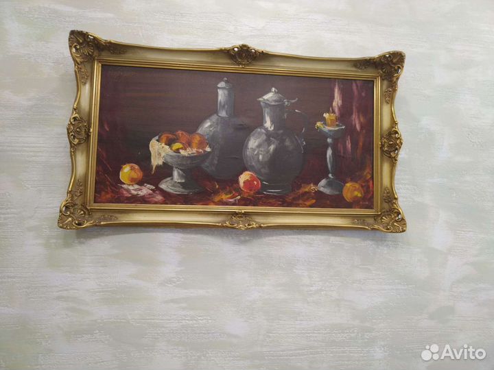 Картина масло холст антиквариат
