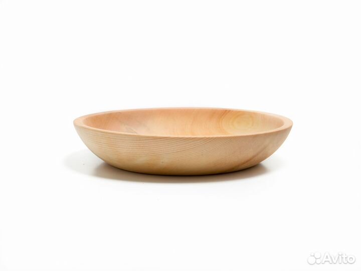 Тарелка деревянная круглая D24,5 Н4,5