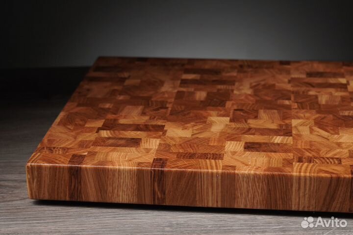 Торцевая разделочная доска из дуба