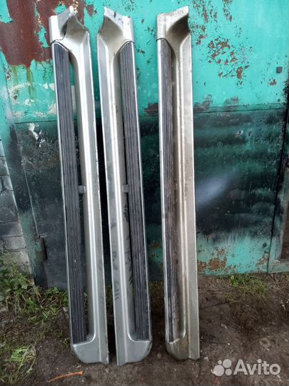 Накладка порога Паджеро спорт