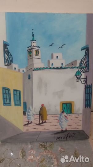 Картина из Туниса Медина 30*40