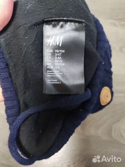 Комплект H&M шапка и варежки, размер 98-104